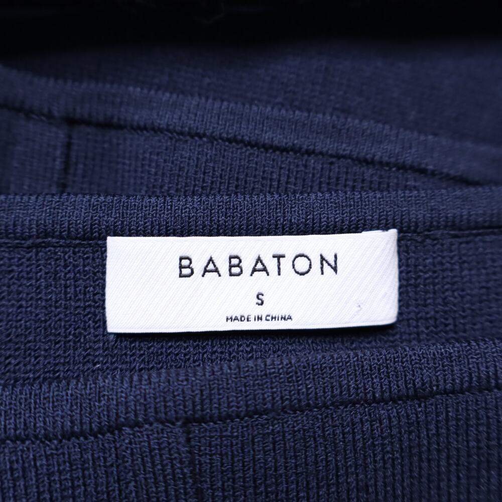 BABATON Sculpt Knit Bustier Tank Navy Blue Squareneck Cropped Top Women's S - Picture 8 of 10